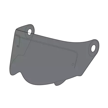 SIMPSON Darksome visir ljus rök - Visir - D364260 - 1