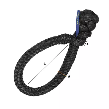 Soft Shackle black 1,5t - Vinsch tillbehör & reservdelar - D446870 - 2