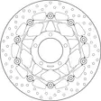 Brembo Serie Oro flytande bromsskiva - Bromsskivor - D88220 - 1