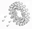 Camso Sprocket 16 teeth 4S 4 bolt 3/8-16 - Reservdelar till bandsatser - D93420 - 2