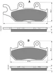 GOLDFREN Bromsbelägg 033 Ceramic carbon - Bromsbelägg - D26440 - 1