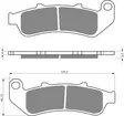 GOLDFREN Bromsbelägg 055 Ceramic carbon - Bromsbelägg - D26460 - 1