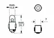 Glödlampa 12v 2w Ba 7s - Glödlampor  - D475630 - 1