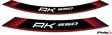 Puig Kit 8 Rim Strips Kymco Ak550 C/Red - Fälgdekaler - D186630 - 1