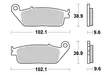 Sbs Bromsklossats Ceramic - Bromsbelägg - D113790 - 1