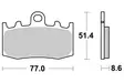 Sbs Bromsklossats Ceramic - Bromsbelägg - D113940 - 1
