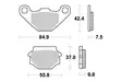 Sbs Bromsklossats Racing Sintered - Bromsbelägg - D113720 - 1