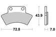 Sbs Bromsklossats Racing Sintered - Bromsbelägg - D113870 - 1