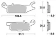 Sbs Bromsklossats Racing Sintered - Bromsbelägg - D113990 - 1