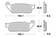 Sbs Bromsklossats Sintered with 23-700HS - Bromsbelägg - D106880 - 1