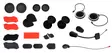Sena 10R Accessory Kit - Intercom System - D463290 - 1