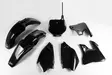 UFO Plastkit 6-delar Svart YZ125/250 96- - Plastkit - D440020 - 1