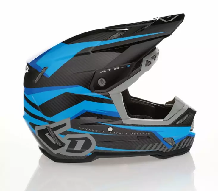6D Helmet ATR-3 Rival Gloss Cyan FIM - Crosshjälmar - D527530 - 1