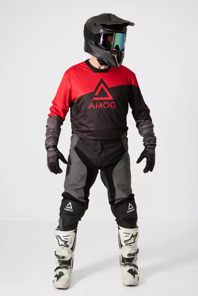 AMOQ Ascent Strive Crosströja Svart/Röd - Crosströjor - D405390 - 1