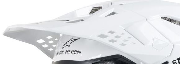 Alpinestars Skärm S-M10/S-M8 - SOLID Vit - Tillbehör & Reservdelar till hjälm - D160110 - 1