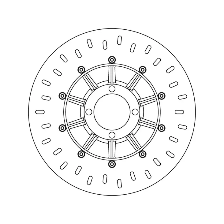 Brembo Serie Oro bromsskiva - Bromsskivor - D6290 - 1