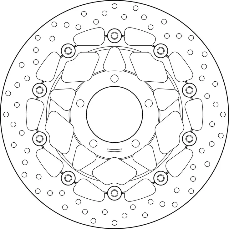 Brembo Serie Oro flytande bromsskiva - Bromsskivor - D88220 - 1