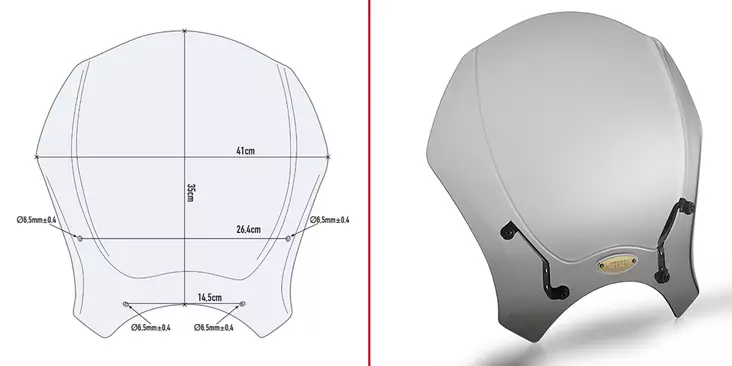GIVI KIT AIRSTAR BENELLI LEONCINO - Vindskydd - D255700 - 1