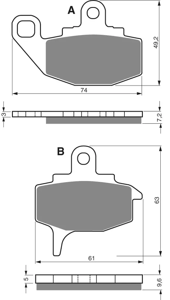 GOLDFREN Bromsbelägg 035 Ceramic Carbon - Bromsbelägg - D19270 - 1