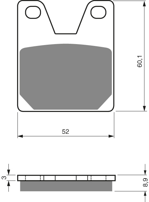 GOLDFREN Bromsbelägg 169 Ceramic Carbon - Bromsbelägg - D26540 - 1