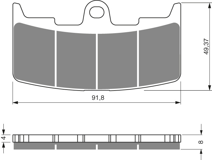GOLDFREN Bromsbelägg 270 Ceramic Carbon - Bromsbelägg - D26600 - 1