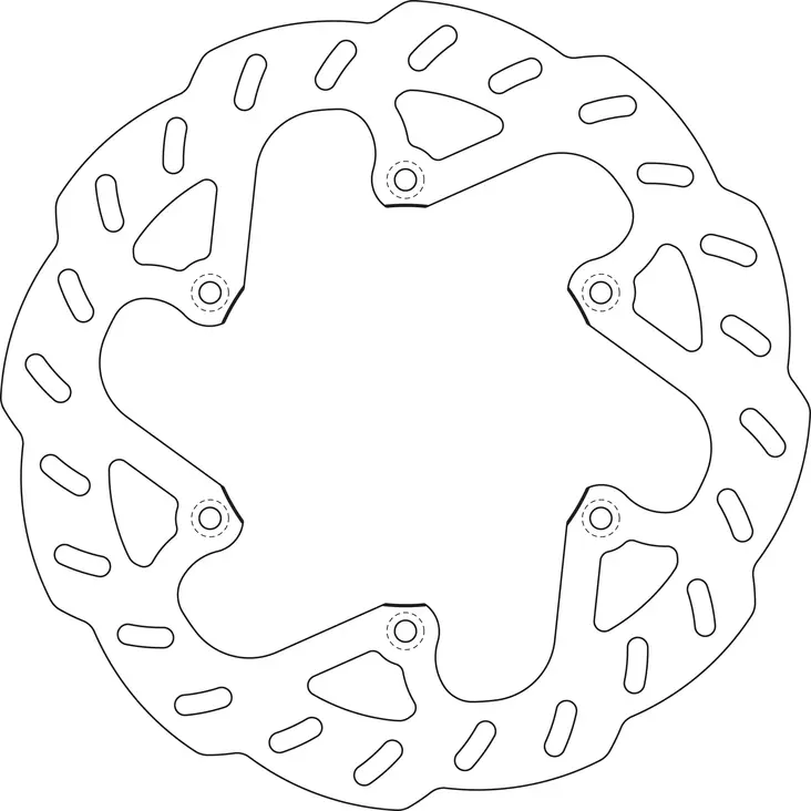 GOLDFREN Bromsskiva Bak RM125/250 99-08 - Bromsskivor - D19360 - 1