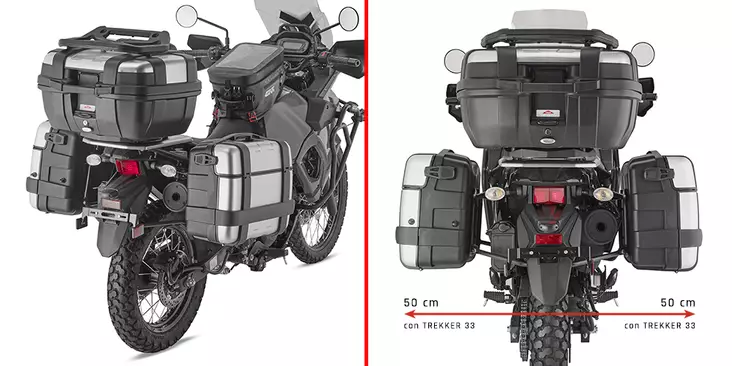 Givi Tub.Pan.Hold.Kawasaki Klr 650 S (20 - Monteringsatser & Pakethållare - D479140 - 1