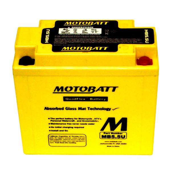 Motobatt MB5.5U batteri - Batterier - D2760 - 1