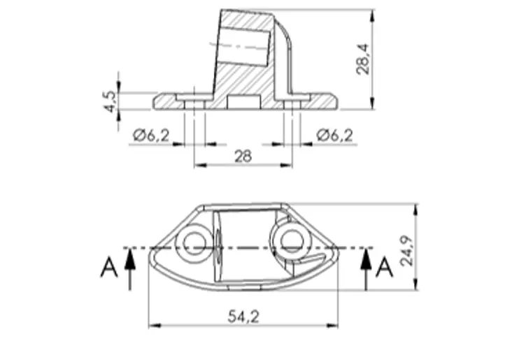 Puig Adapter Left Side For Fairing Yzf-R - Bultar & Bultserier - D186640 - 1