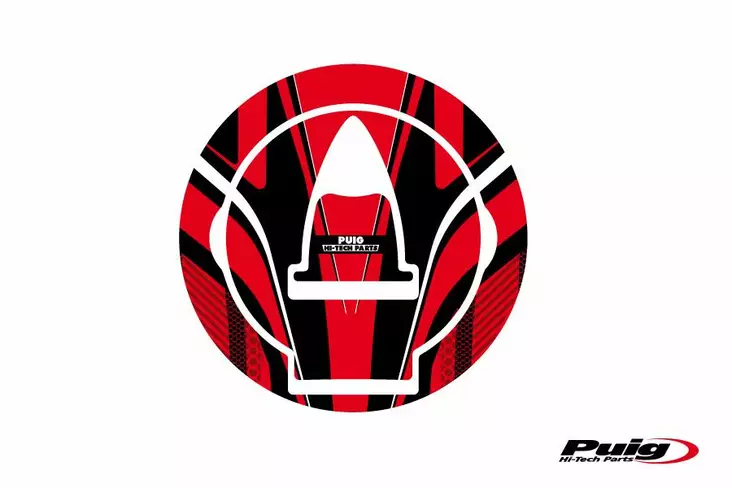 Puig Fuel Cap Cover Radical Ducati C/Red - Modellspecefika dekaler - D183260 - 1