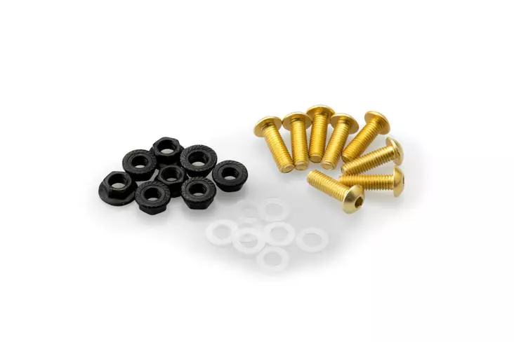 Puig Screw Kit C/Yellow - Vindskyddsfästen och delar - D180480 - 1