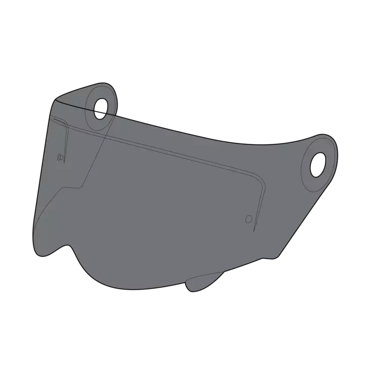 SIMPSON Darksome visir ljus rök - Visir - D364260 - 1