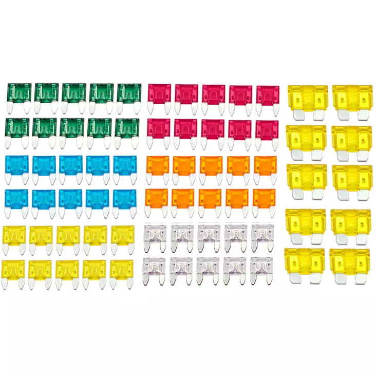 Sakring modell flat mini 20A 10st - Eldelar - D64570 - 1