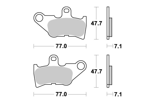 Sbs Bromsklossats Ceramic - Bromsbelägg - D106620 - 1