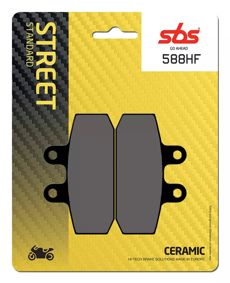Sbs Bromsklossats Ceramic - Bromsbelägg - D106830 - 0