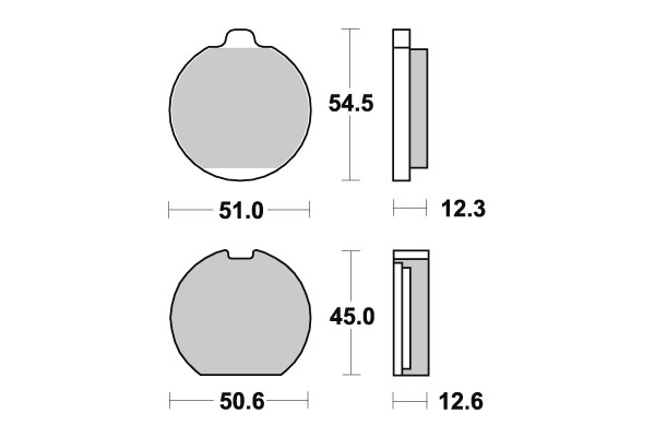 Sbs Bromsklossats Ceramic - Bromsbelägg - D113700 - 1