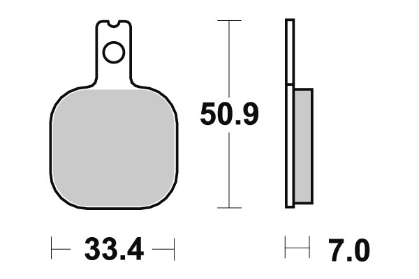 Sbs Bromsklossats Ceramic - Bromsbelägg - D113810 - 1