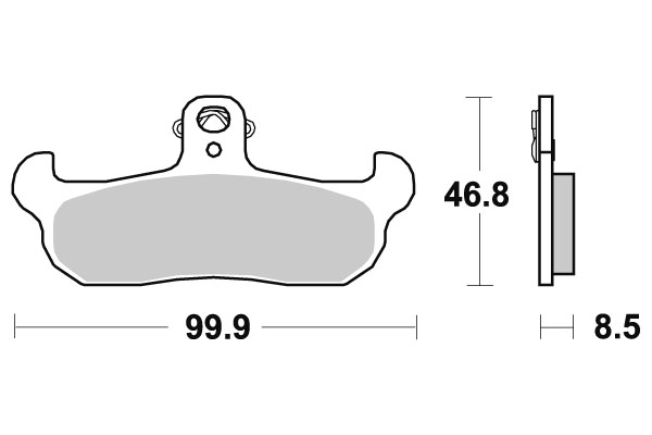 Sbs Bromsklossats Racing Sintered - Bromsbelägg - D113770 - 1