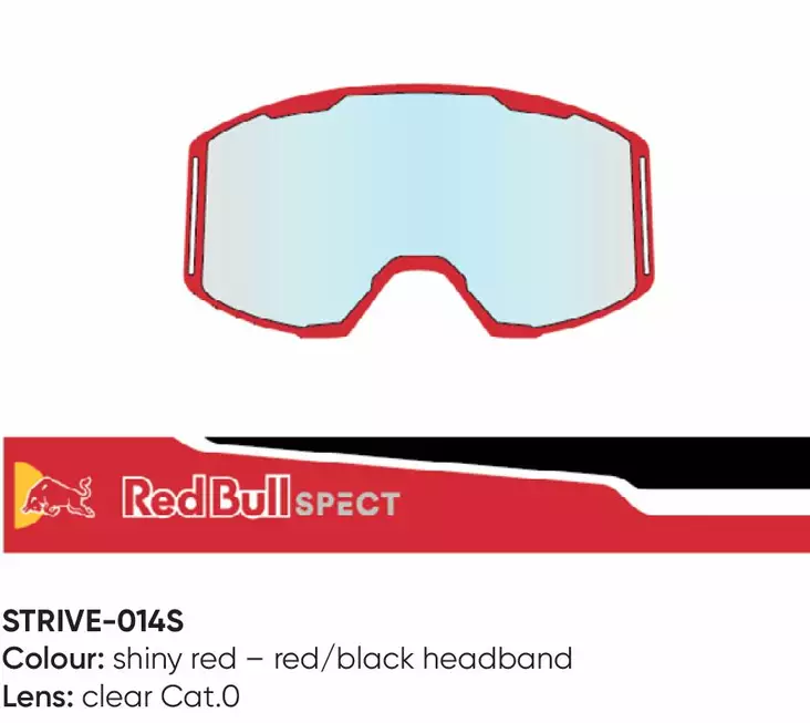 Spect Red Bull Strive MX Goggles Single - Linser & Reservdelar Crossglasögon - D417330 - 1