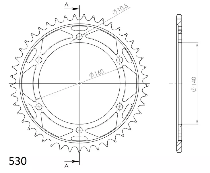 Supersprox Bakdrev Stål 502.48 - Bakdrev - D7140 - 1