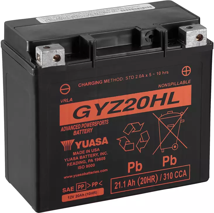 Yuasa Batteri GYZ20HL (wc) - Batterier - D158810 - 1