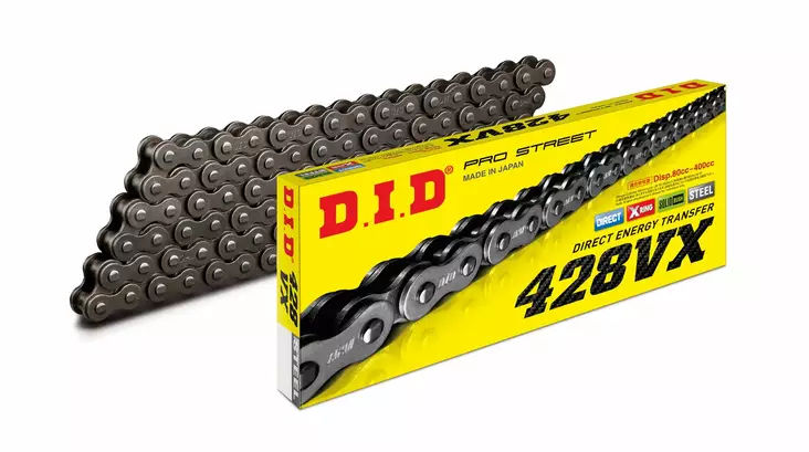 D.I.D 428VX Chain+Connecting link rivet - Kedjor 428 - D508460 - 1