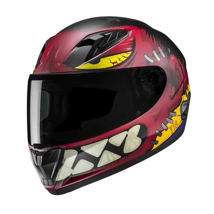 HJC Helmet Y10 Frank Junior Röd/Svart MC - Juniorhjälmar - D509040 - 1