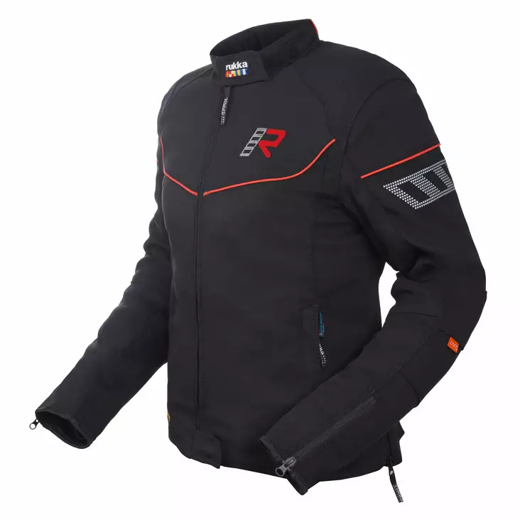 RUKKA Jacka AIRGOBINA 2.0 Svart/Röd - Textil jackor & Kevlar Hoodies - D482390 - 1