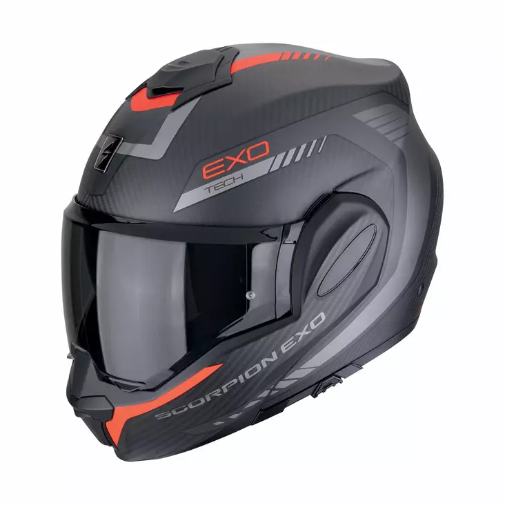 SCORPION Hjälm EXO-TECH EVO CARBON Cozy - Öppna/Öppningsbara hjälmar - D487840 - 1