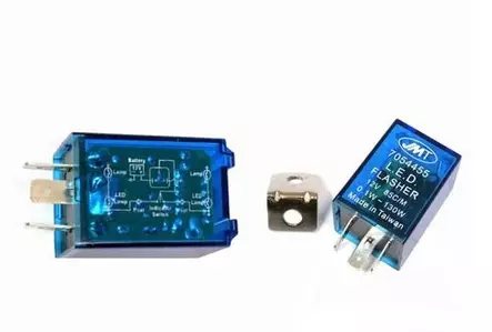 Blinkersrelä 12V 3 Pol För blinkers med - Fästen och tillbehör - D12291 - 1
