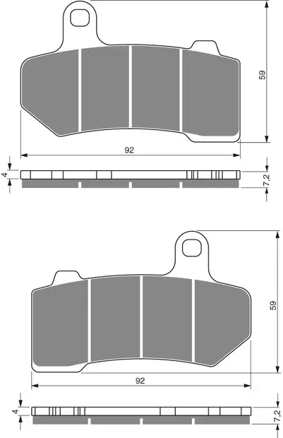 GOLDFREN Bromsbelägg 271 Ceramic Carbon - Bromsbelägg - D26601 - 1