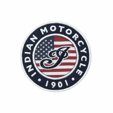 INDIAN USA FLAG LOGO PATCH - MC Kläder - 75541 - 1