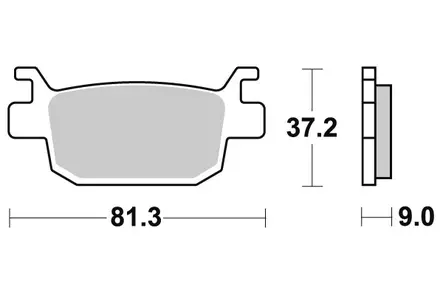 Sbs Bromsklossats Maxi Sinter - Bromsbelägg - D113591 - 1