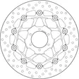 Brembo Serie Oro Bromsskiva floating - Bromsskivor - D6321 - 0